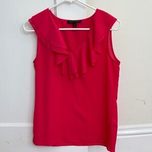 Banana Republic Bold Pink Red Sleeveless Blouse